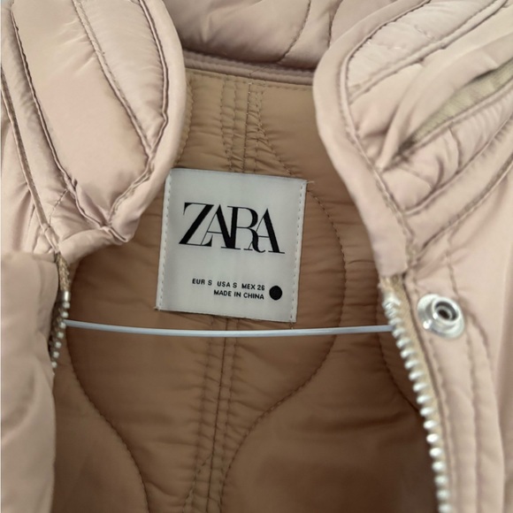 Zara Beige Quilted Jacket - Picture 3 of 3